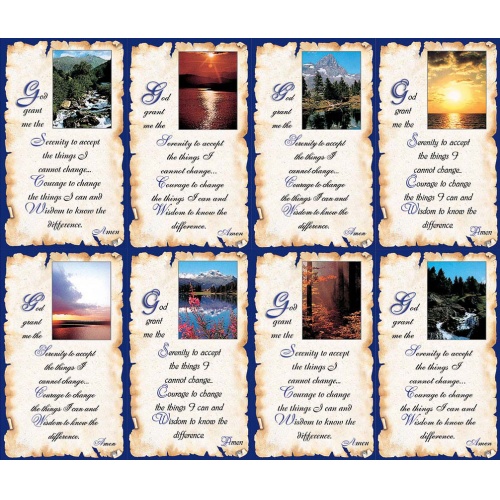 Serenity 8-Up Prayer Card