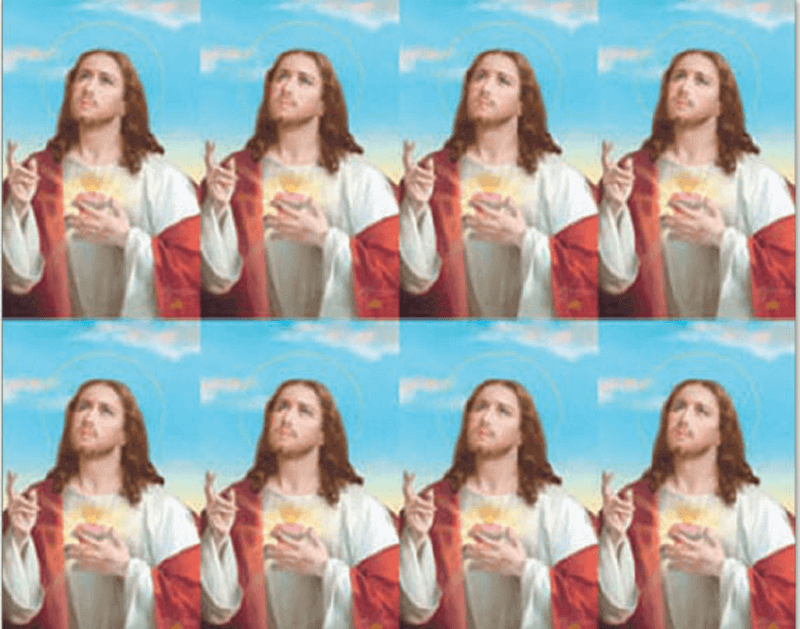 Sacred Heart of Jesus 1 - 8-up Prayer Cards