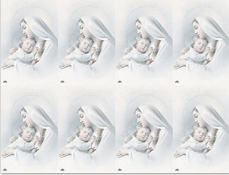 Sweet Madonna 8-up Prayer Cards