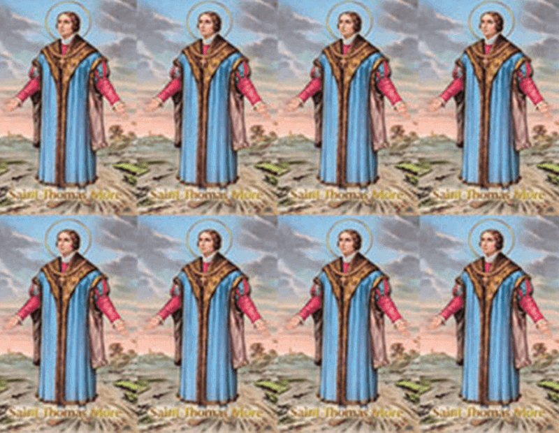 Saint Thomas More 8-up Prayer Cards