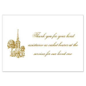 963 Pallbearer Cards Acks - Casket Bearer Cards