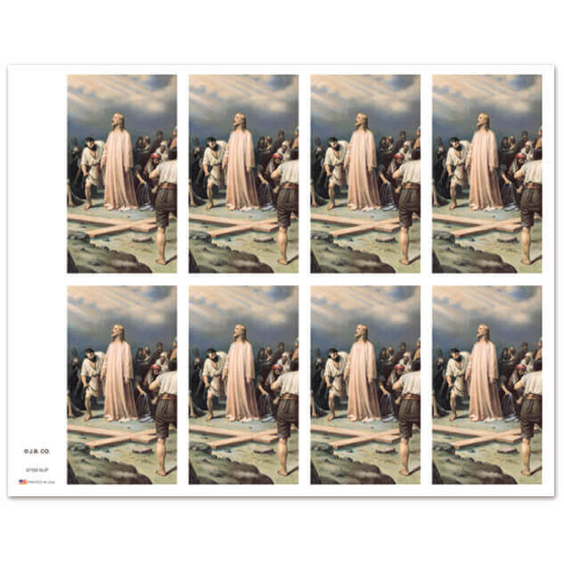 975M Calvary 8-up Prayer Cards