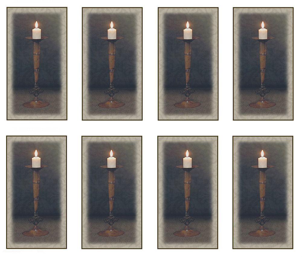 Candlelight 8-up Prayer Cards