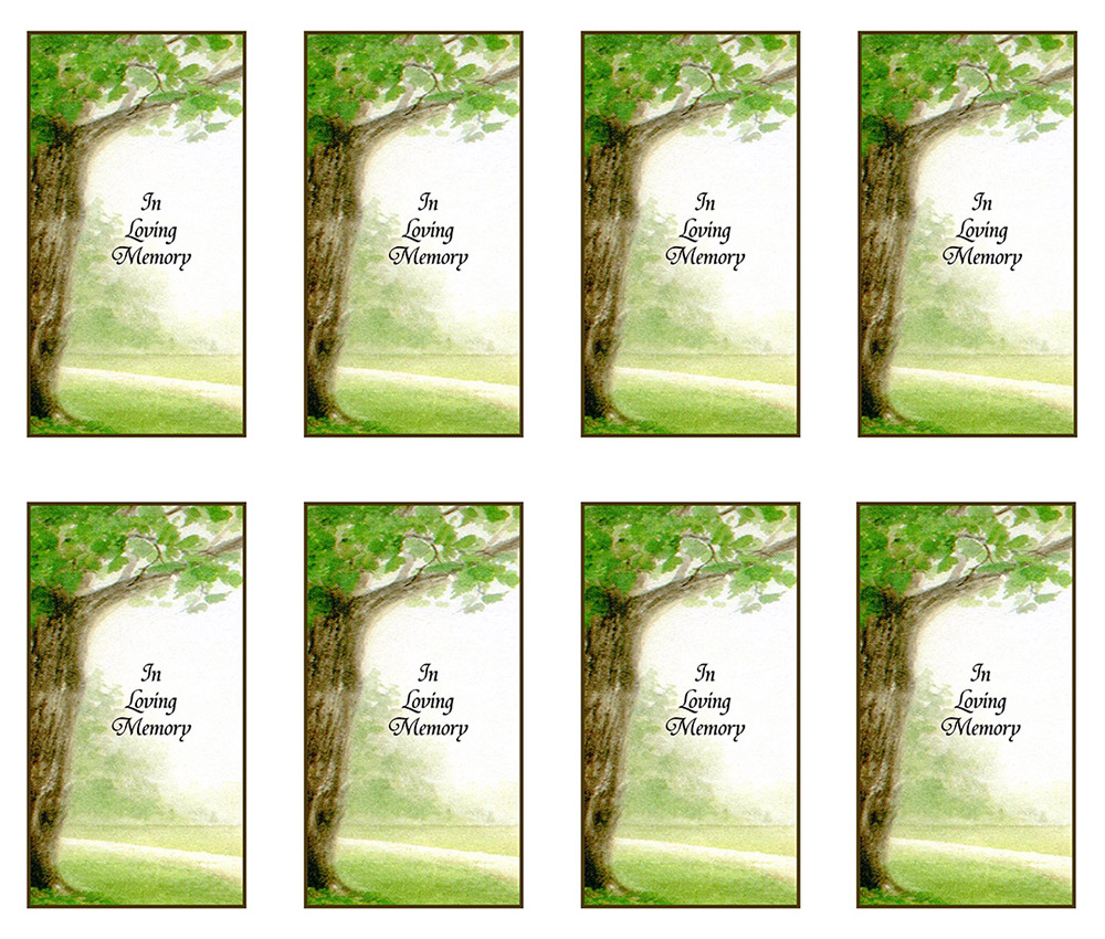He Delights In Me / Tree Path 8-up Prayer Cards