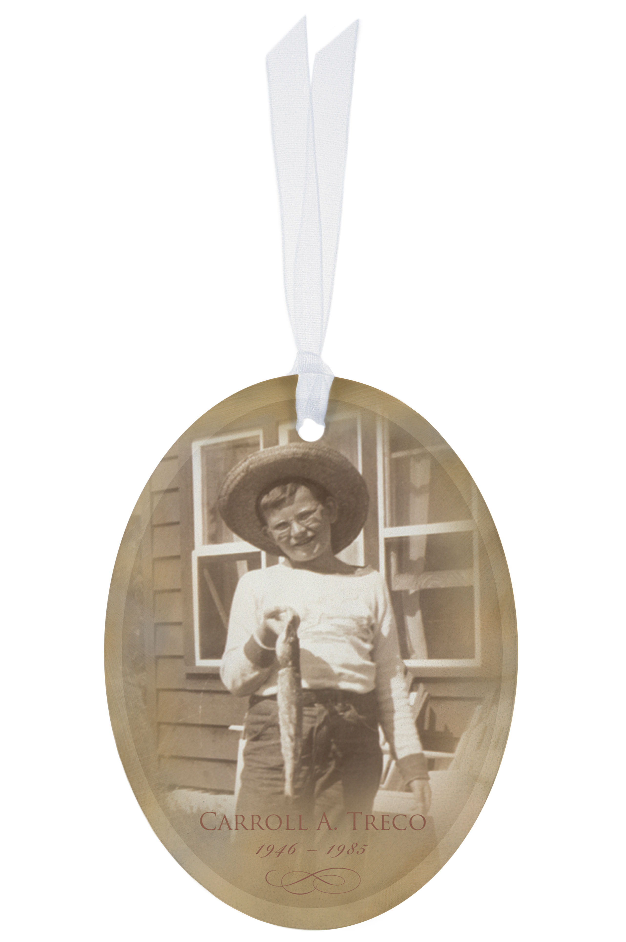 Fuzed Oval Pendant