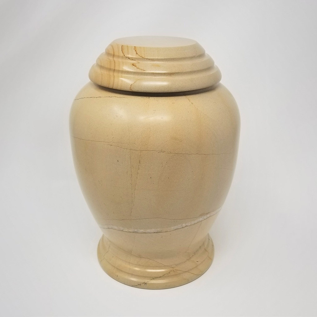 Woodtone Kylix Natural Marble Urn