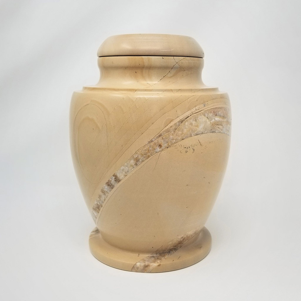 Woodtone Olpe Natural Marble Urn