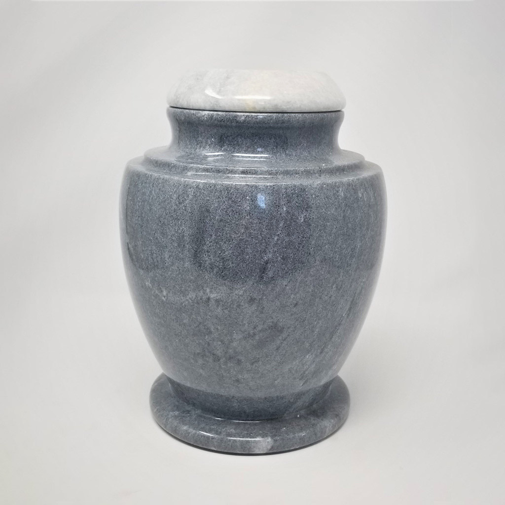 Greyed Olpe Natural Marble Urn