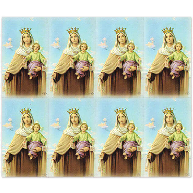 M-101-19 Madonna & Child 8-up Prayer Cards