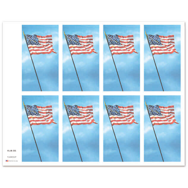 Flag 8-up Prayer Cards