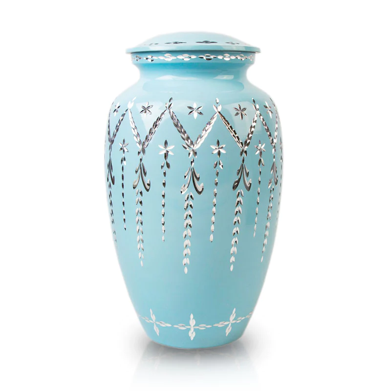 Garland Drop Urn - Blue