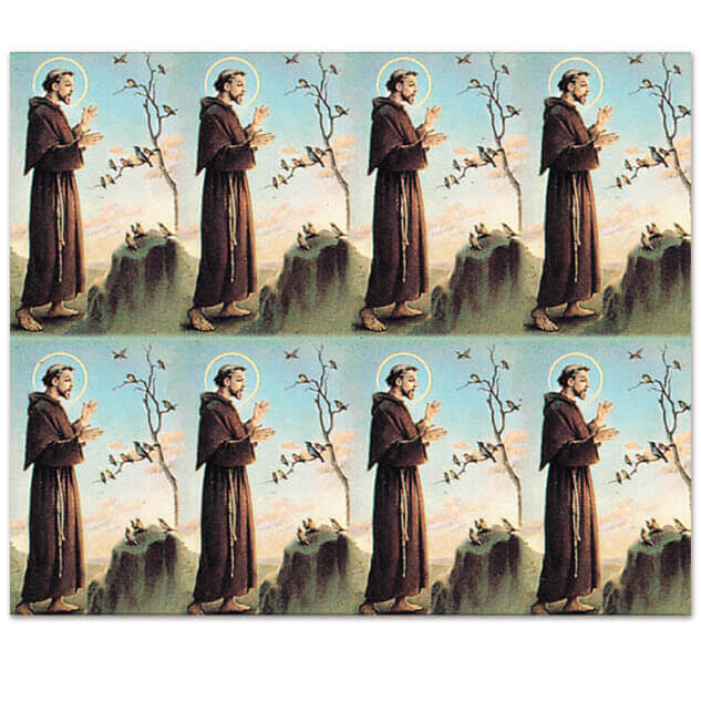 St. Francis of Assisi 8-up Prayer Cards