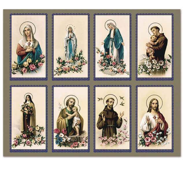 M-BELLA, Assorted Subjects - Bella Series 8-up Prayer Cards