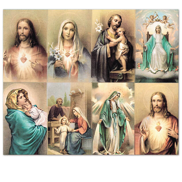 M-CELESTIAL - Assorted Subjects, Celestial Series 8-up Prayer Cards