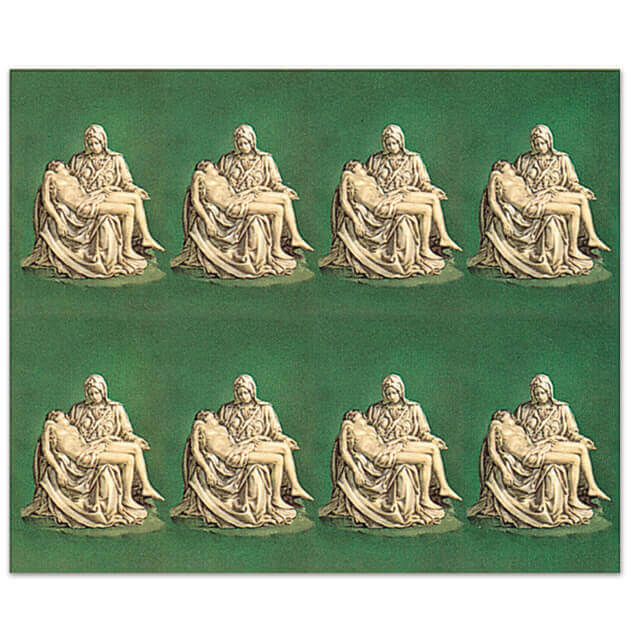 Michelangelo's Pieta 8-up Prayer Cards