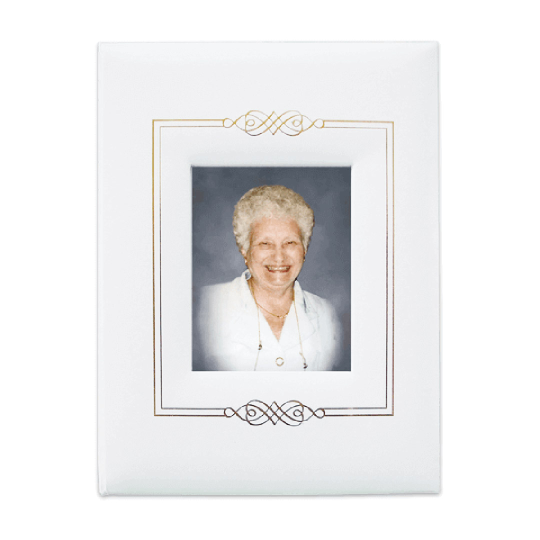 White Window Frame Register Book